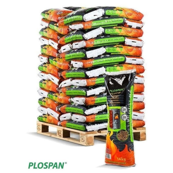 Pellets Plospan "mix" 56x14kg op pallet