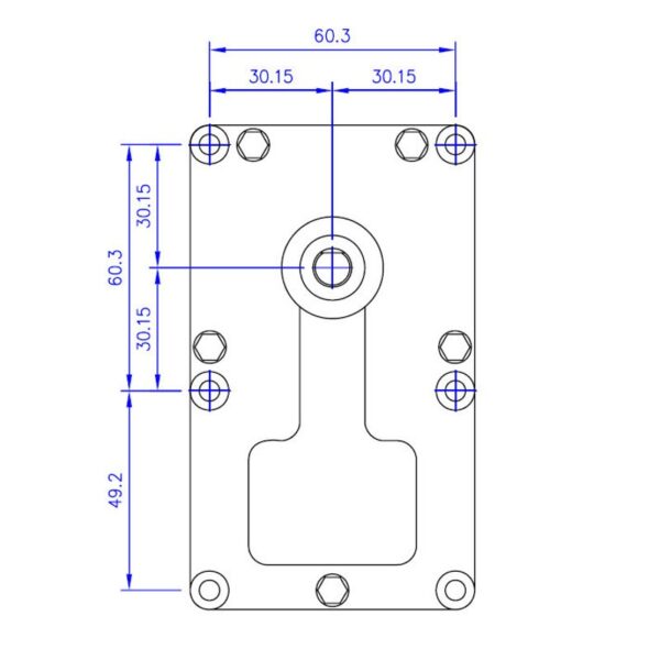 Mellor Vijzelmotor type FB1268 - 1,5rpm met as Ø9,5mm - Afbeelding 3