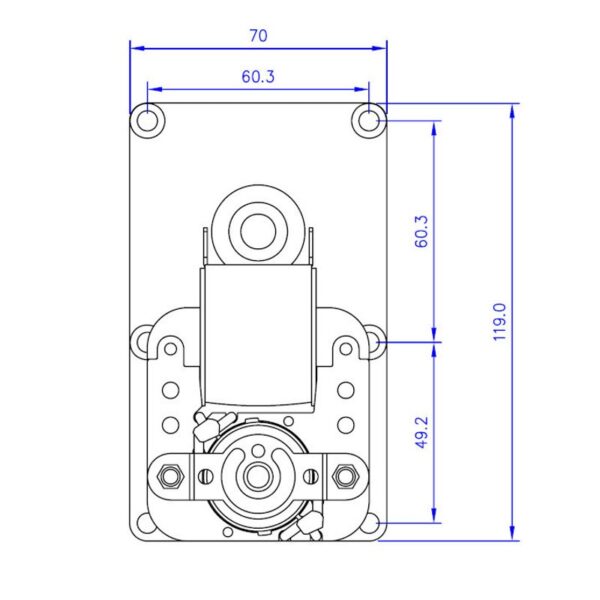 Mellor Vijzelmotor type FB1268 - 1,5rpm met as Ø9,5mm - Afbeelding 4