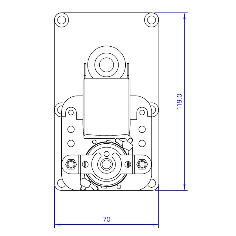 Mellor Vijzelmotor type FB1397 - 2rpm met as Ø9,5mm - Afbeelding 4