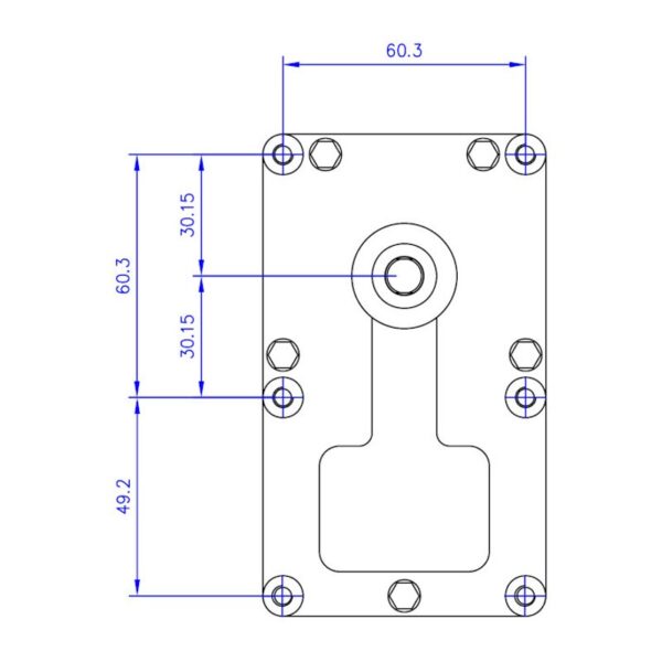 Mellor Vijzelmotor type FB1255 - 4rpm met as Ø9,5mm - Afbeelding 3