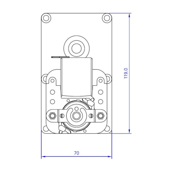 Mellor Vijzelmotor type FB1255 - 4rpm met as Ø9,5mm - Afbeelding 4