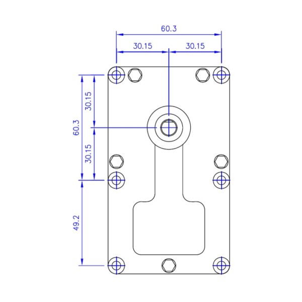 Mellor Vijzelmotor type FB1146 - 5,3rpm met as Ø8,5mm - Afbeelding 2