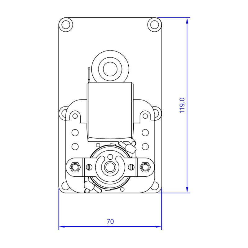 Mellor Vijzelmotor type FB1263 - 3,3rpm met as Ø9,5mm - Afbeelding 4