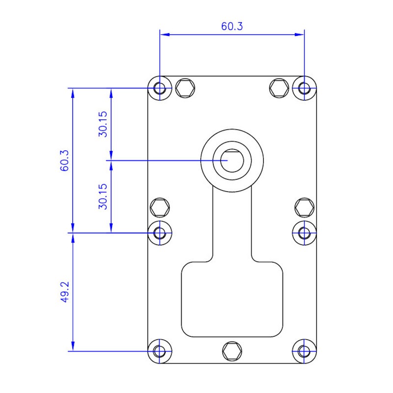 Mellor Vijzelmotor type FB1231 - 2rpm met as Ø9,5mm - Afbeelding 3