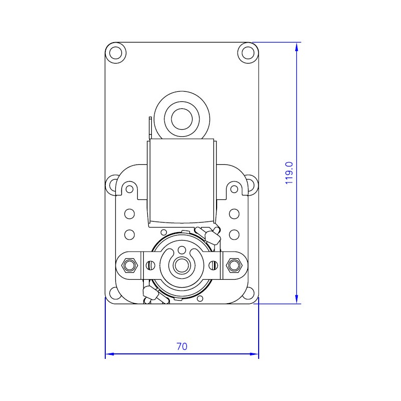 Mellor Vijzelmotor type FB1231 - 2rpm met as Ø9,5mm - Afbeelding 4
