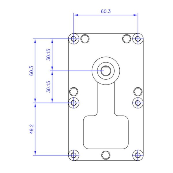 Mellor Vijzelmotor type FB1249 - 3rpm met as Ø8,5mm - Afbeelding 3