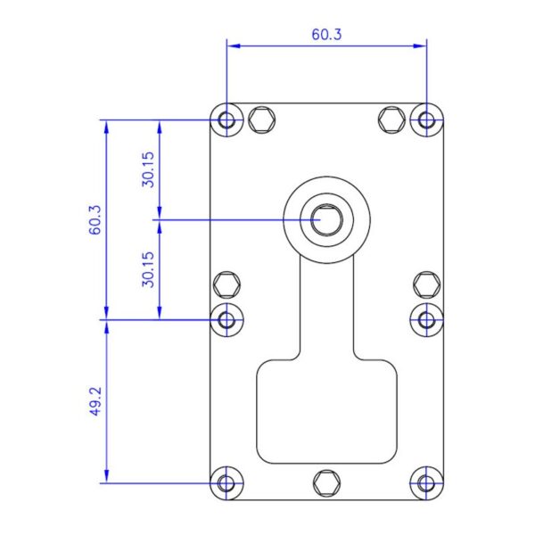 Mellor Vijzelmotor type FB1271 - 4rpm met as Ø9,5mm - Afbeelding 3