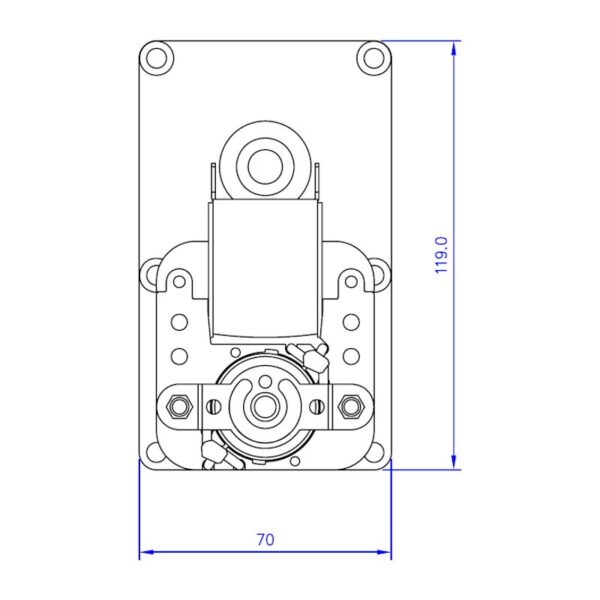Mellor Vijzelmotor type FB1271 - 4rpm met as Ø9,5mm - Afbeelding 4