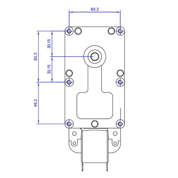 Mellor Vijzelmotor type FB1285 - 3rpm met as Ø8,5mm - Afbeelding 2