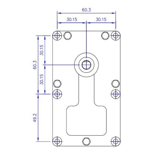 Mellor Vijzelmotor type FB1304 - 8rpm met as Ø8,5mm - Afbeelding 2