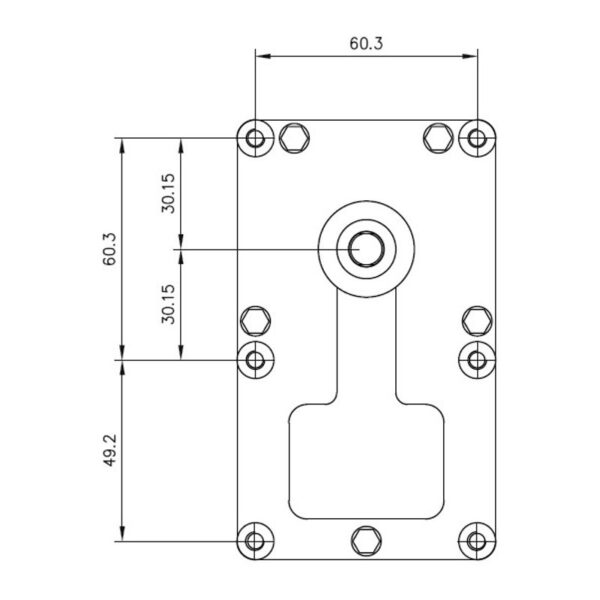 Mellor Vijzelmotor type FB1199 - 5,3rpm met as Ø9,5mm - Afbeelding 2
