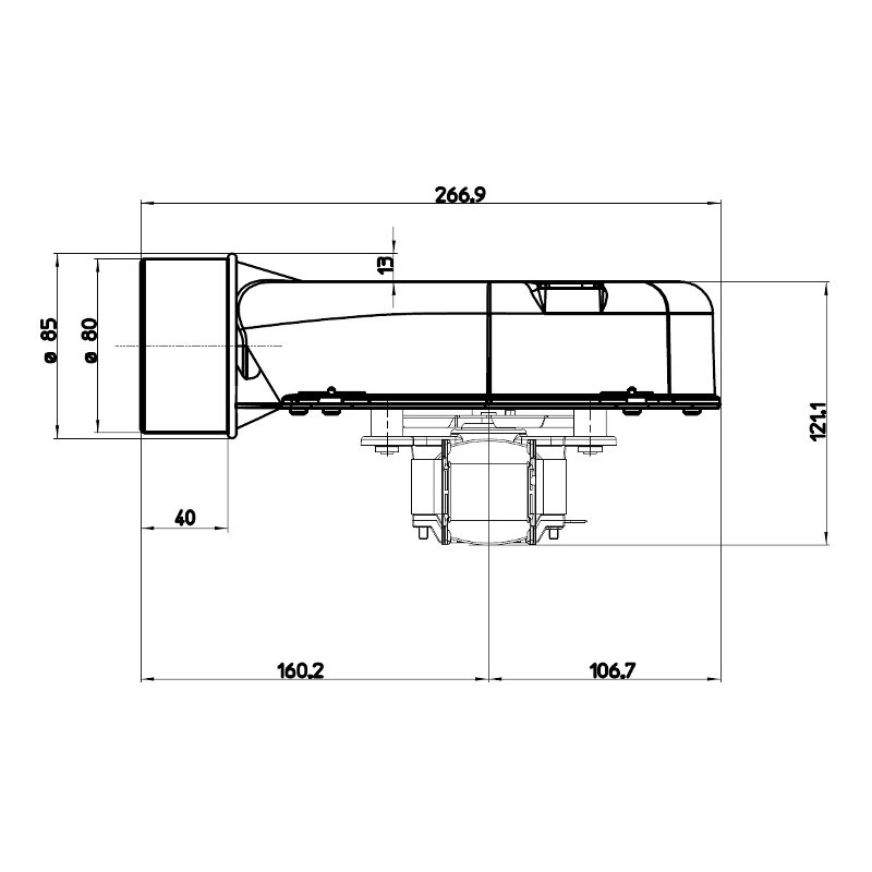 Fergas rookgasventilator type I260912-00 - Afbeelding 3