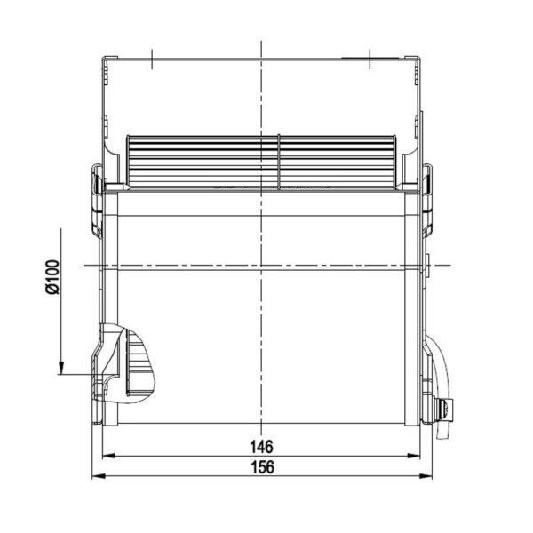EBM Centrifugaal ventilator type D2E120 AA01-04 - Afbeelding 3