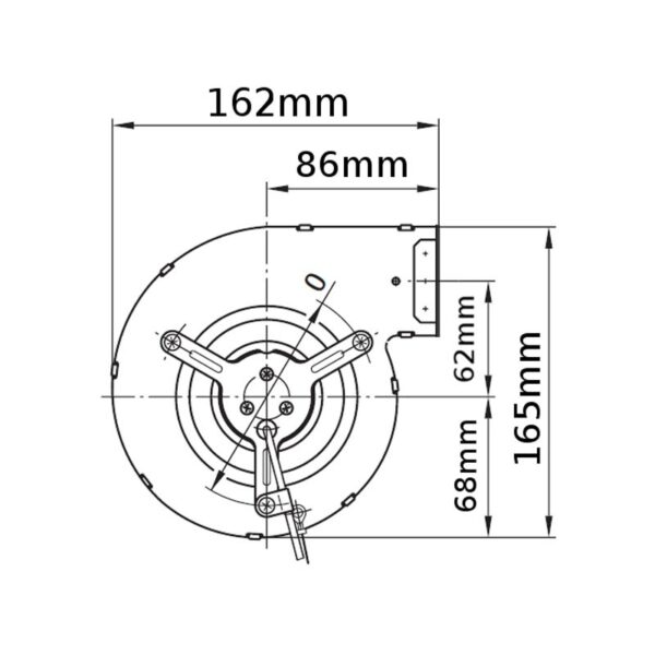 EBM Centrifugaal ventilator type D2E097-BE01-02 - Afbeelding 2