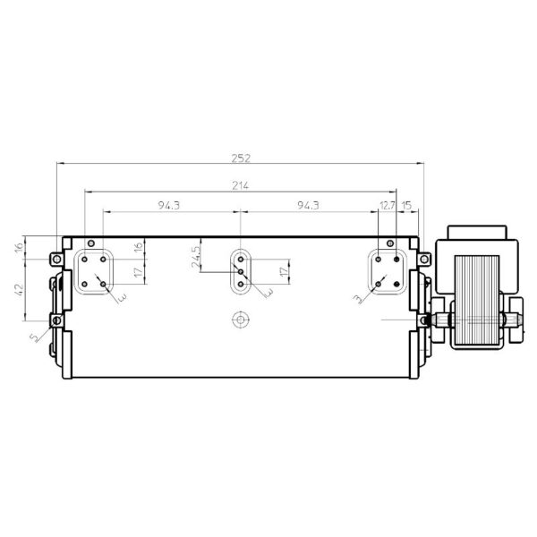 FERGAS Tangentieel ventilator Ø60mm type 4M4976 - Afbeelding 3