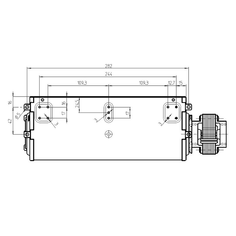 FERGAS Tangentieel ventilator Ø60mm type 4M3179 - Afbeelding 3