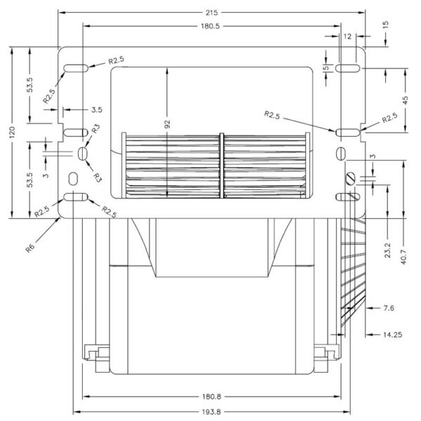 SIT Centrifugaal ventilator type GT500CE01-W935050011 - Afbeelding 2