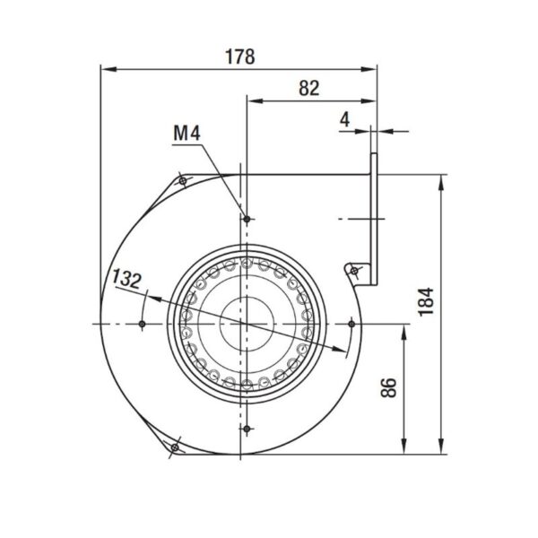 EBM Centrifugaal ventilator type G2E120-AR77-01 - Afbeelding 3