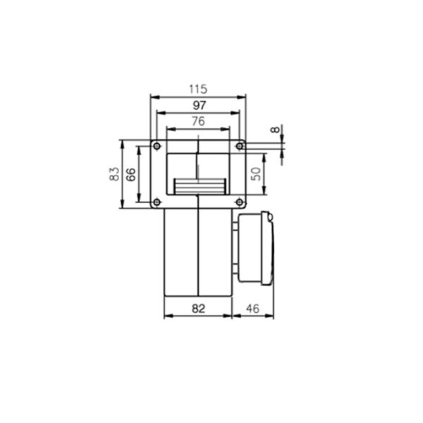 EBM Centrifugaal ventilator type G2E108-AA01-56 - Afbeelding 2