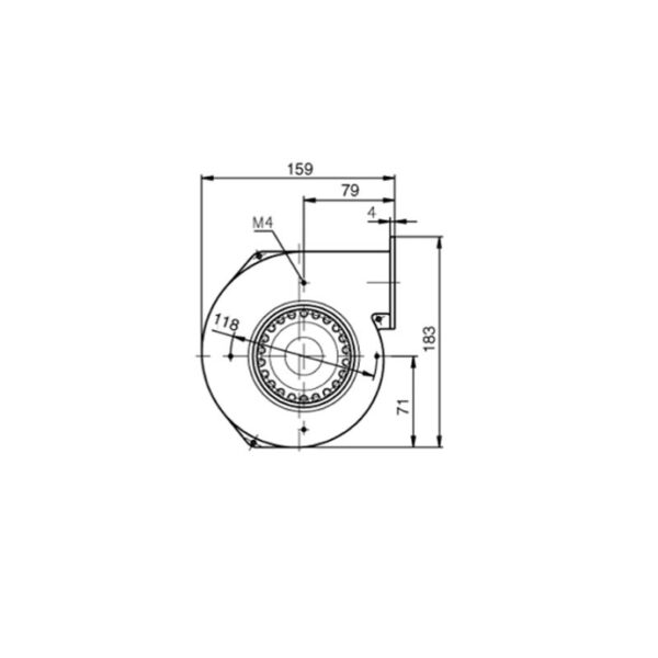 EBM Centrifugaal ventilator type G2E108-AA01-56 - Afbeelding 3