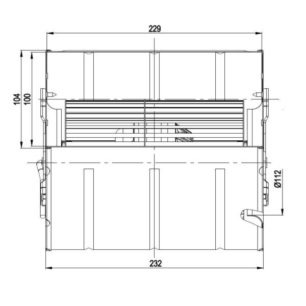 EBM Centrifugaal ventilator type D4E133-DT46-L4 - Afbeelding 3