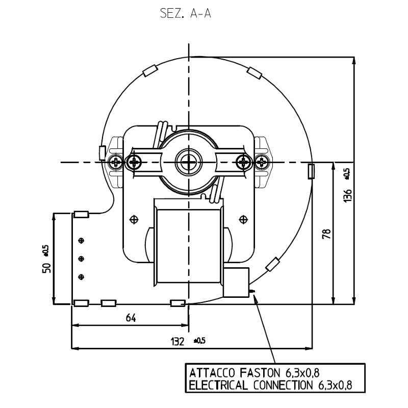 FERGAS Centrifugaal ventilator type CDF-DA80x83-35 - Afbeelding 3