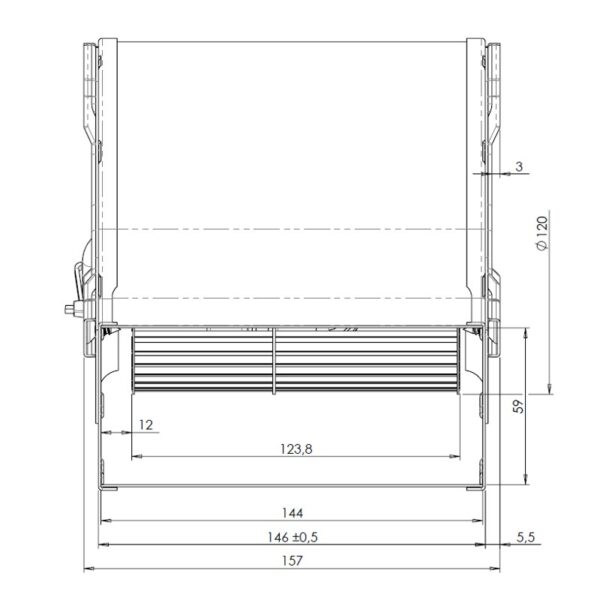 TRIAL Centrifugaal ventilator type CAD12R-001 - Afbeelding 3