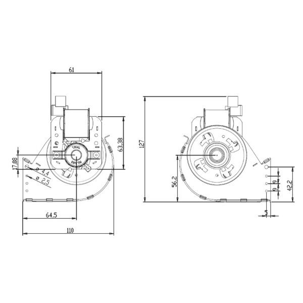 TRIAL Tangentieel ventilator Ø65mm type THS36B5-013 - Afbeelding 4