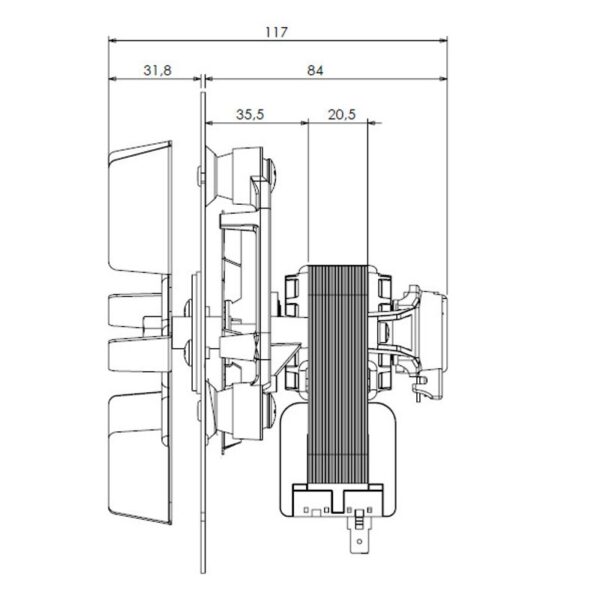 TRIAL rookgasventilator type CAF 15Y-120S - Afbeelding 4