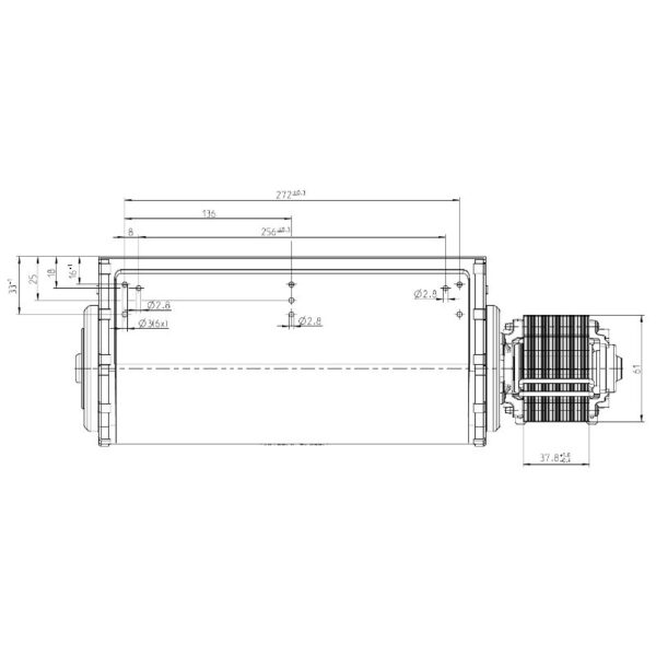 EBM Tangentieel ventilator Ø65mm type QLN65/3000-3038 - Afbeelding 3