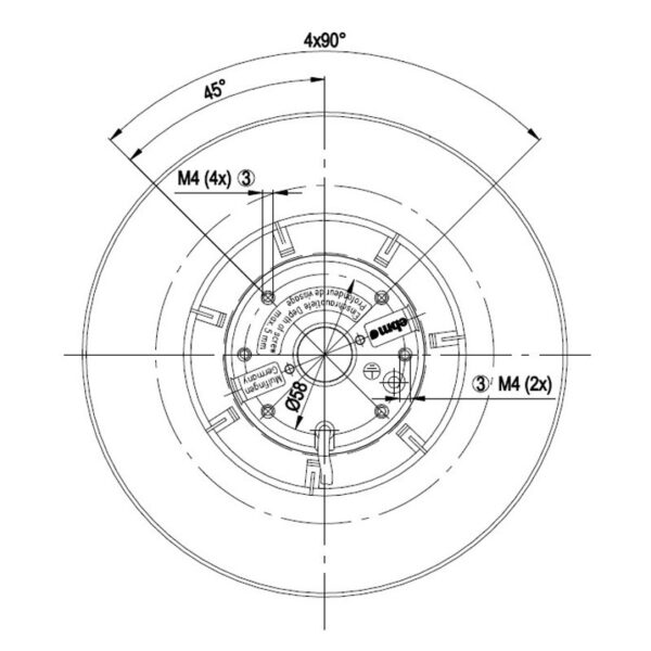 EBM Centrifugaal ventilator type R2S175-AB56-01 - Afbeelding 3