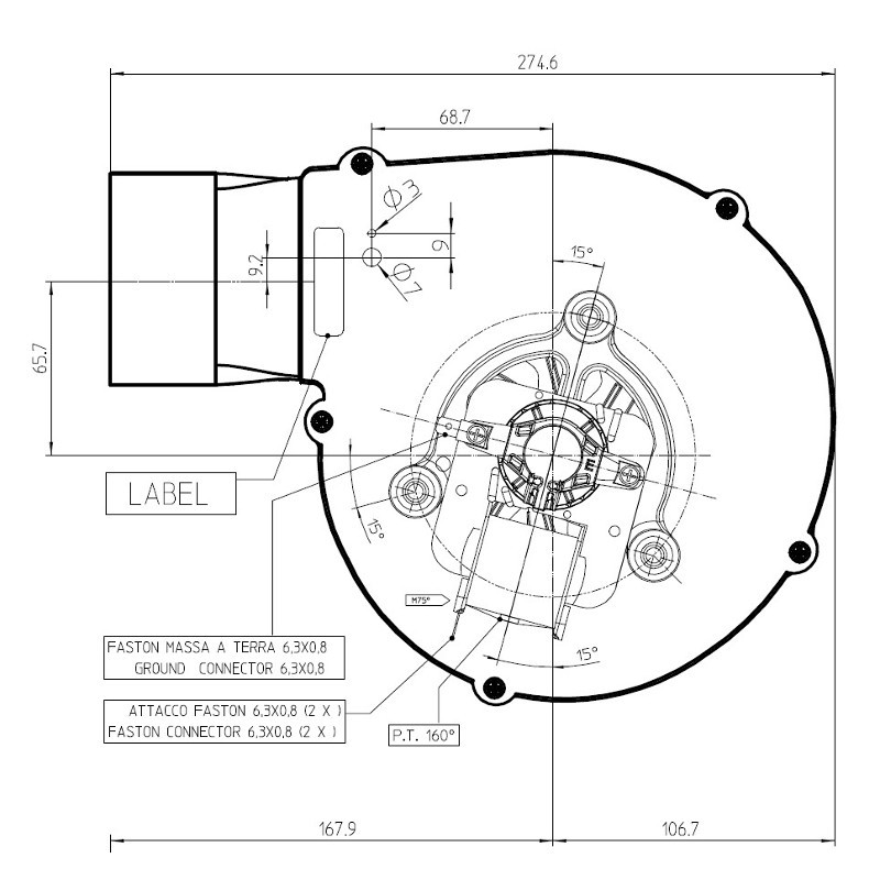 Fergas rookgasventilator type 261007 - Afbeelding 2