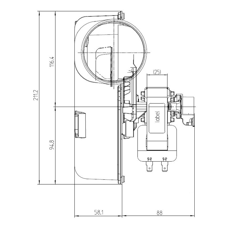 Fergas rookgasventilator type 261007 - Afbeelding 3