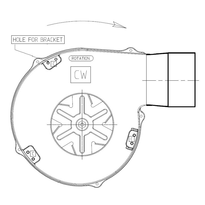 Fergas rookgasventilator type 261007 - Afbeelding 4