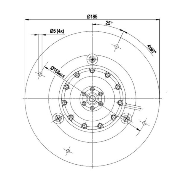 EBM rookgasventilator type R2E150-AK82-10 - Afbeelding 3