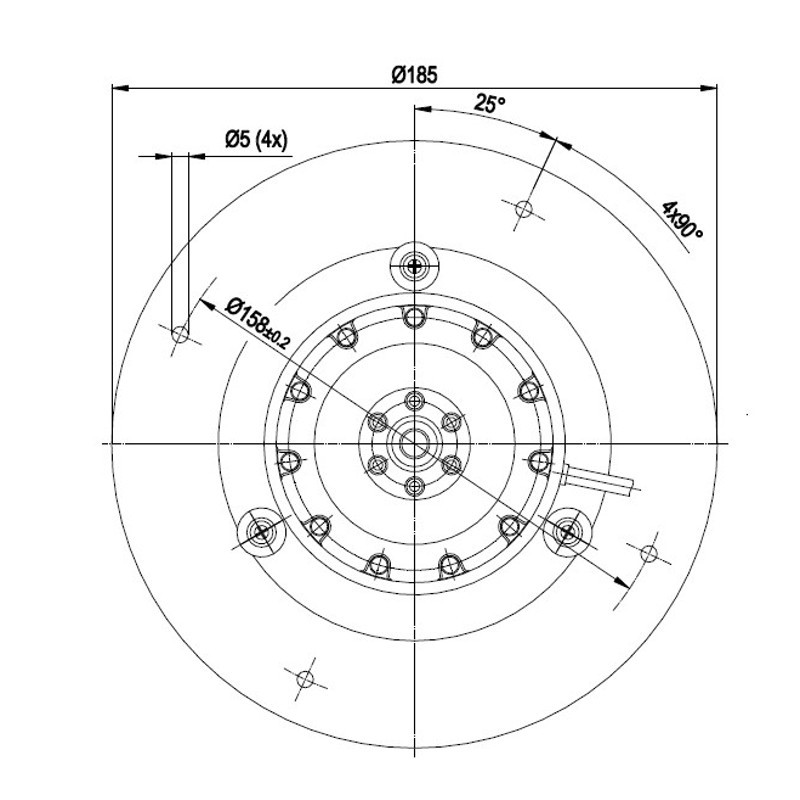 EBM rookgasventilator type R2E150-AK82-10 - Afbeelding 3