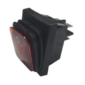 Schakelaar aan/uit rood verlicht sealed